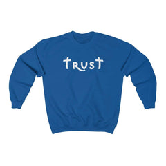 Heavy Blend™ Crewneck Sweatshirt "Trust" white font (4752275112030)