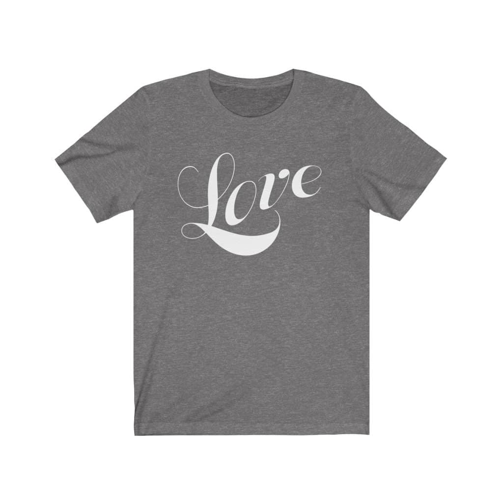 Bella & Canvas Short Sleeve Tee "Love" (4734351442014)