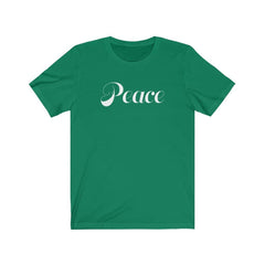 Bella & Canvas Short Sleeve Tee "Peace" white font (4767531728990)