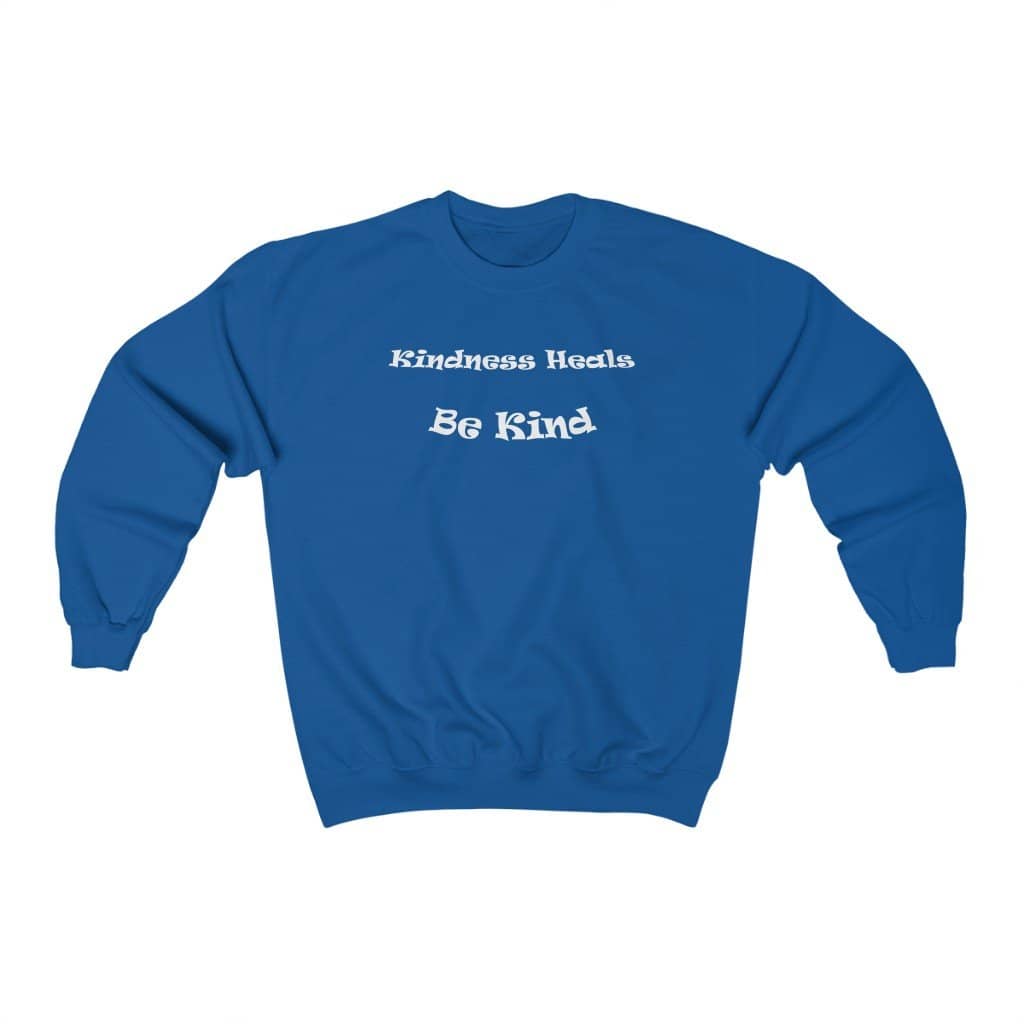 Heavy Blend™ Crewneck Sweatshirt "Be Kind" in 7 Colors and 8 Sizes (4453363581022)