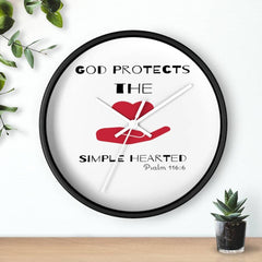 Wall Clock "God Protects the Simple Hearted" (3329333198948)