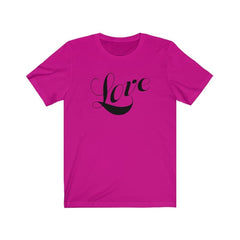 Bella & Canvas Short Sleeve Tee "Love" black font (4735089901662)