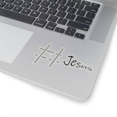Kiss-Cut Stickers "Hashtag Jesus" in 4 Sizes Free Shipping (4445002104926)
