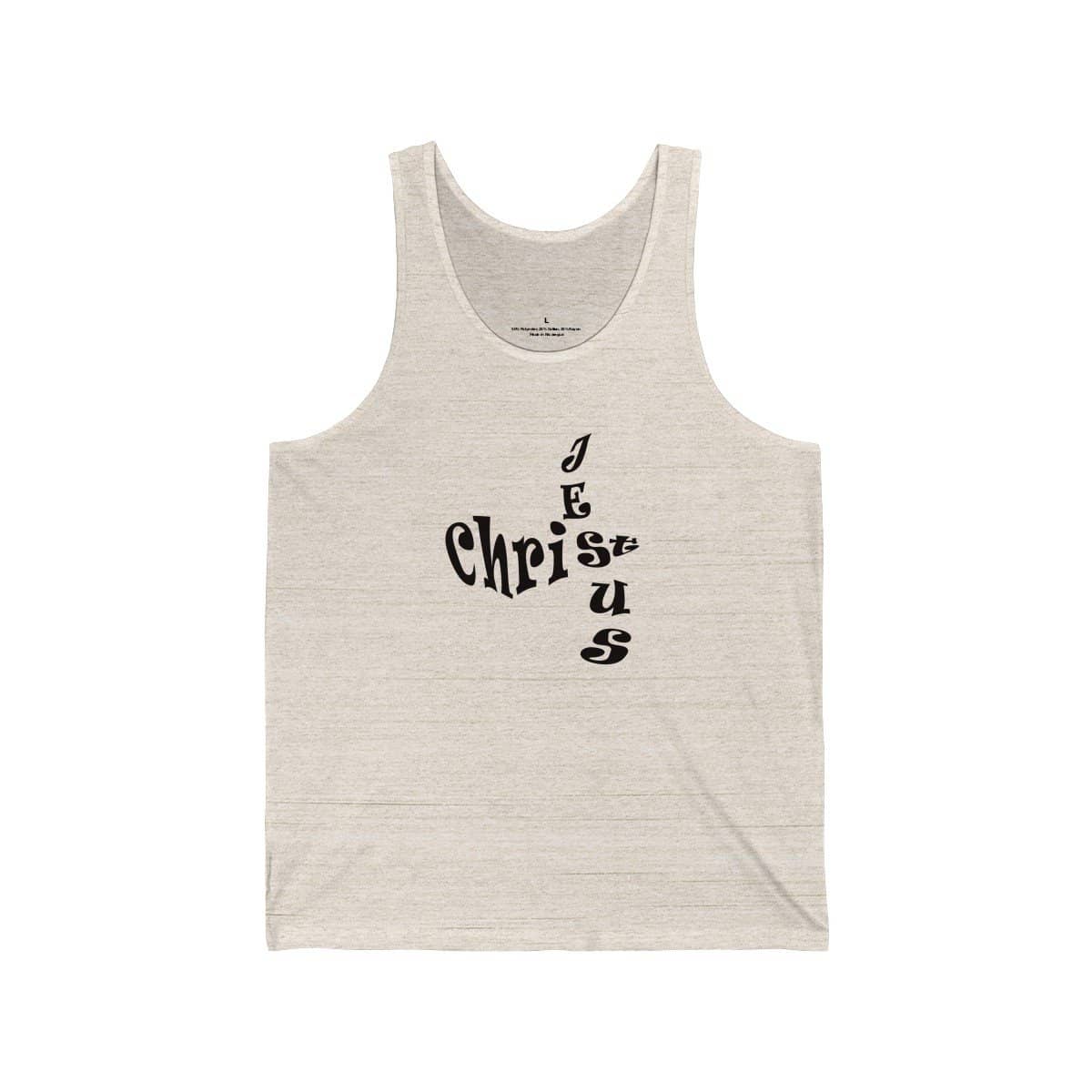 Bella & Canvas 3480 Jersey Tank "Jesus Christ" in 17 Colors and 6 Sizes (3556781949028)
