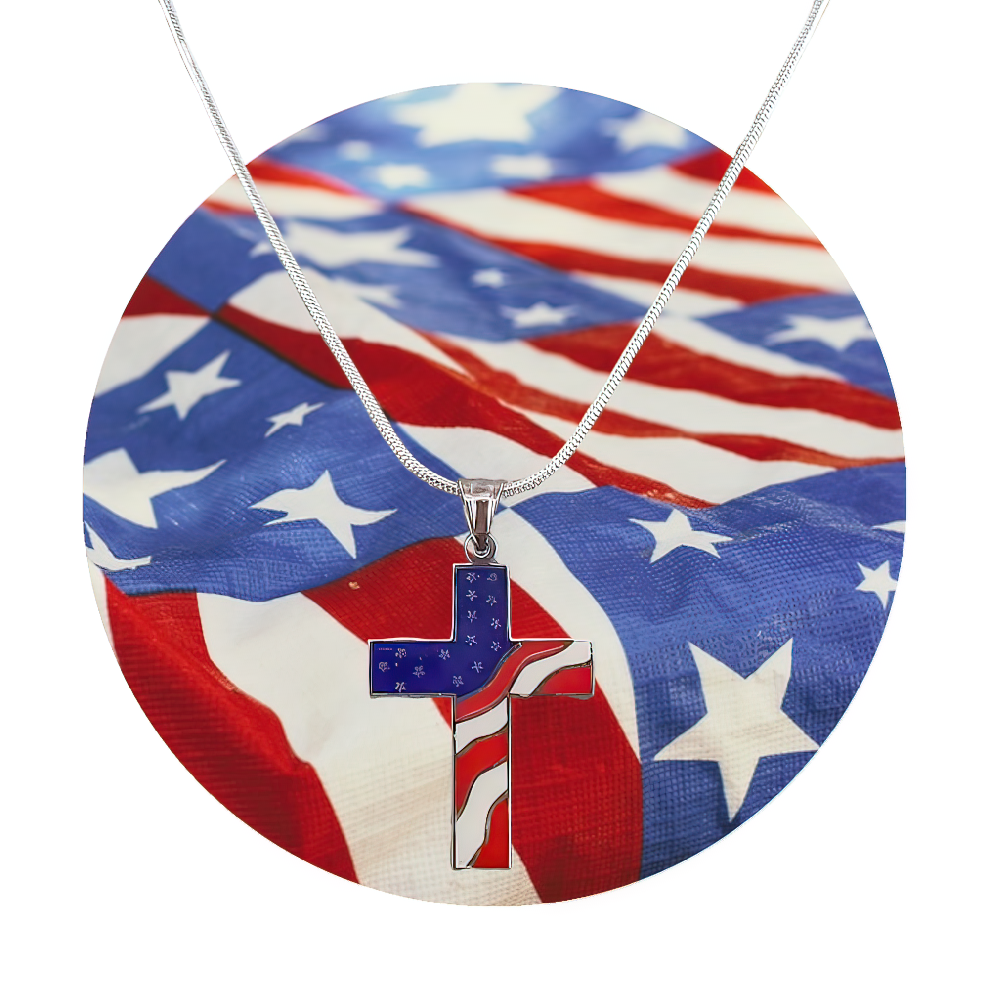 American Flag Cross