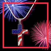 American Flag Cross