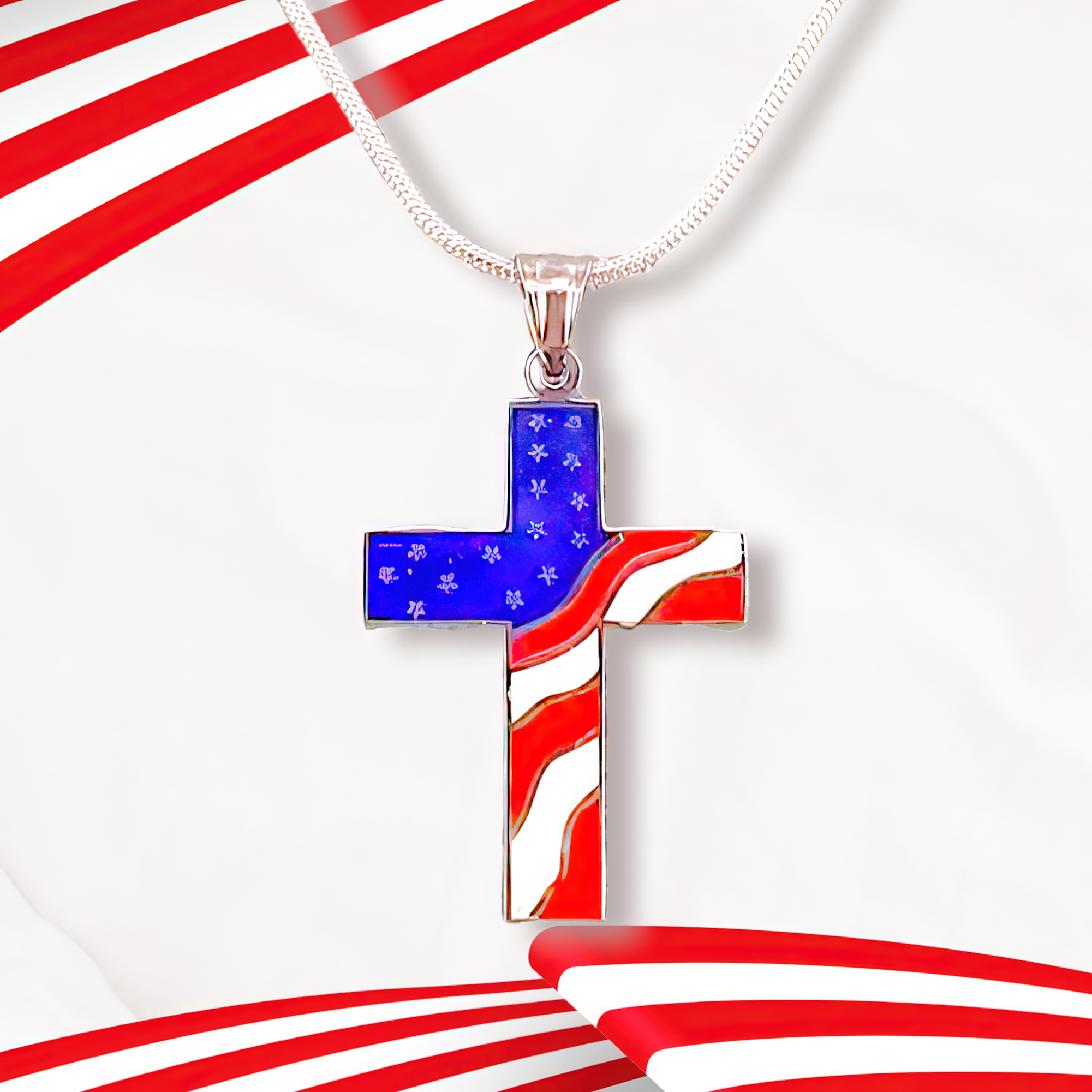 American Flag Cross