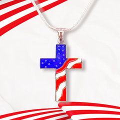 American Flag Cross