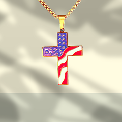 American Flag Cross