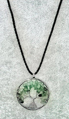 Aventurine Gemstone Tree of Life Necklace