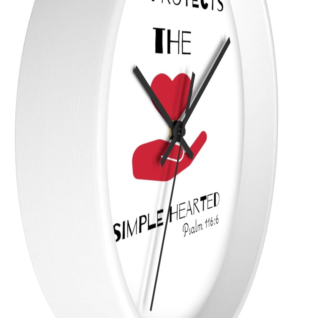 Wall Clock "God Protects the Simple Hearted" (3329333198948)