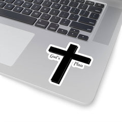 Kiss-Cut Stickers "God's Plan" Transparent or White Background in 4 Sizes (3475846234212)
