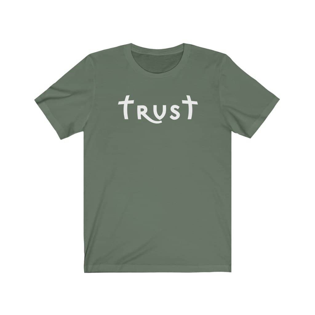 Bella & Canvas Short Sleeve Tee "Trust" white font (4771110781022)