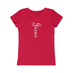Girls Princess Tee "Jesus" in 5 Colors and 5 Sizes (4334978728030)