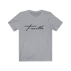 Bella & Canvas 3001 T-Shirt Faith in 14 colors and 7 sizes Athletic Heather / XS T-Shirt (3327699746916)