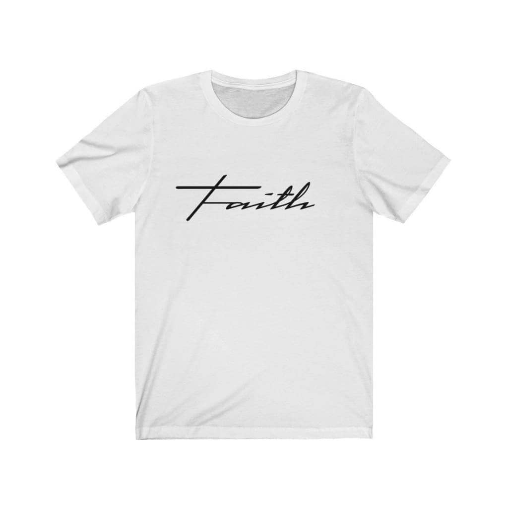 Bella & Canvas 3001 T-Shirt Faith in 14 colors and 7 sizes White / L T-Shirt (3327699746916)