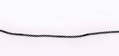 Black Rhodium Plated 1.8mm Rolo Chain 925 Solid Sterling Silver (6071740793024)