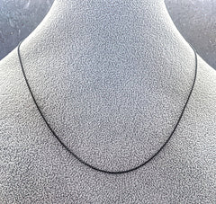 925 Sterling Silver Black Rhodium Necklace Chain Rolo Rope Snake 16"-20"