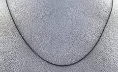925 Sterling Silver Black Rhodium Necklace Chain Rolo Rope Snake 16"-20"