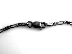 Black Rhodium Figaro Chain