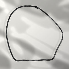 Black Rhodium Curb Chain