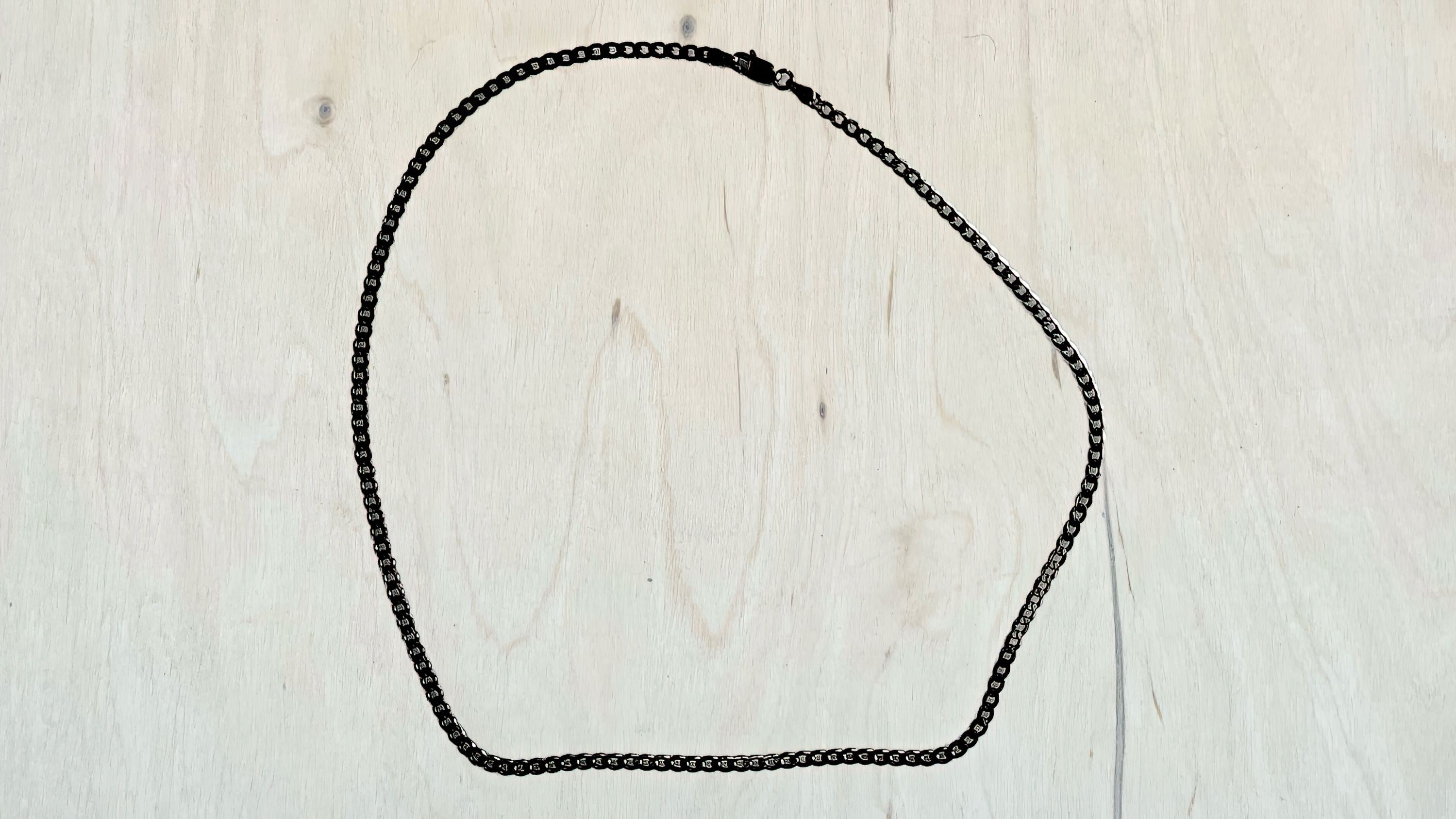 Black Rhodium Curb Chain