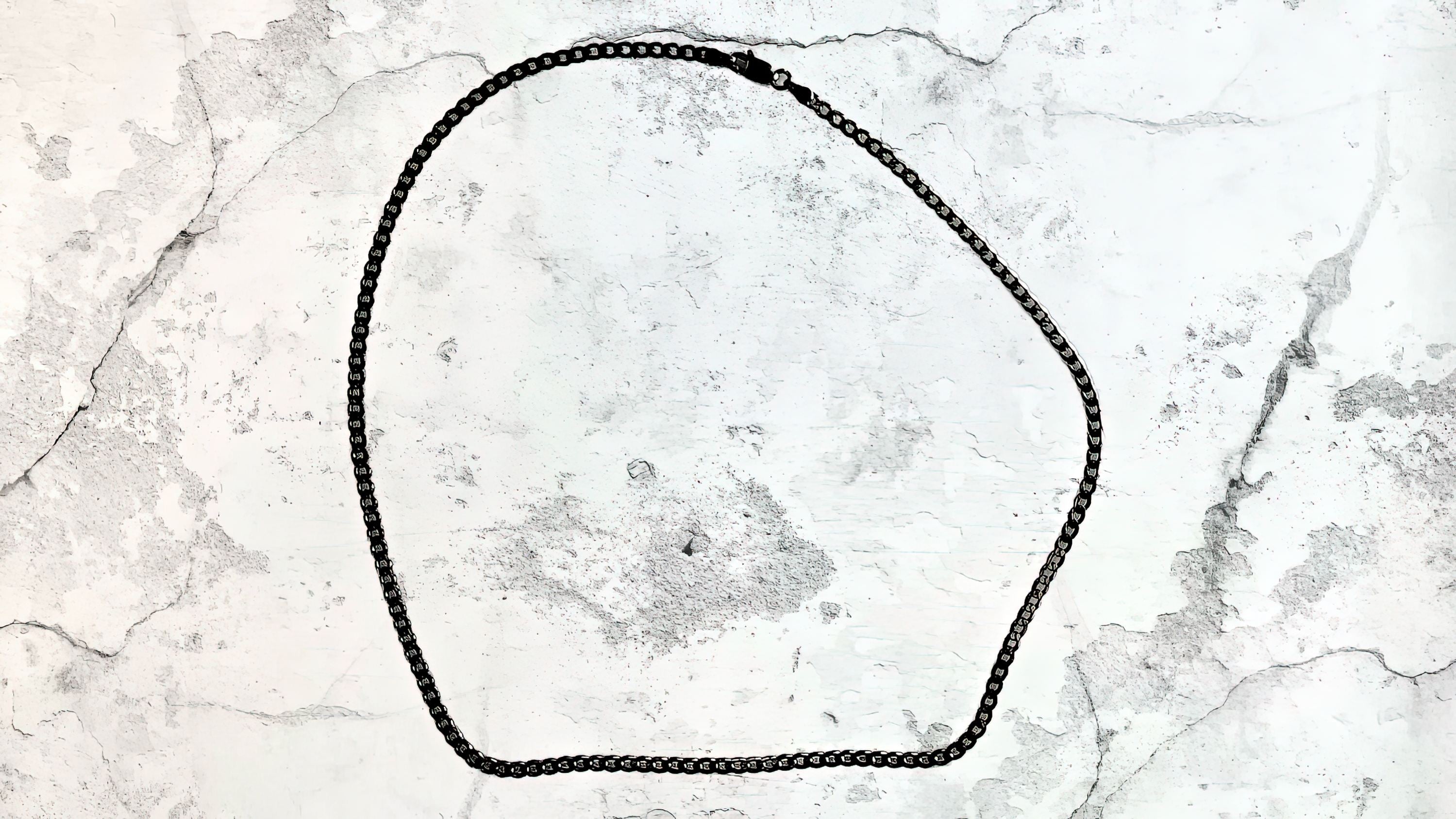 Black Rhodium Curb Chain
