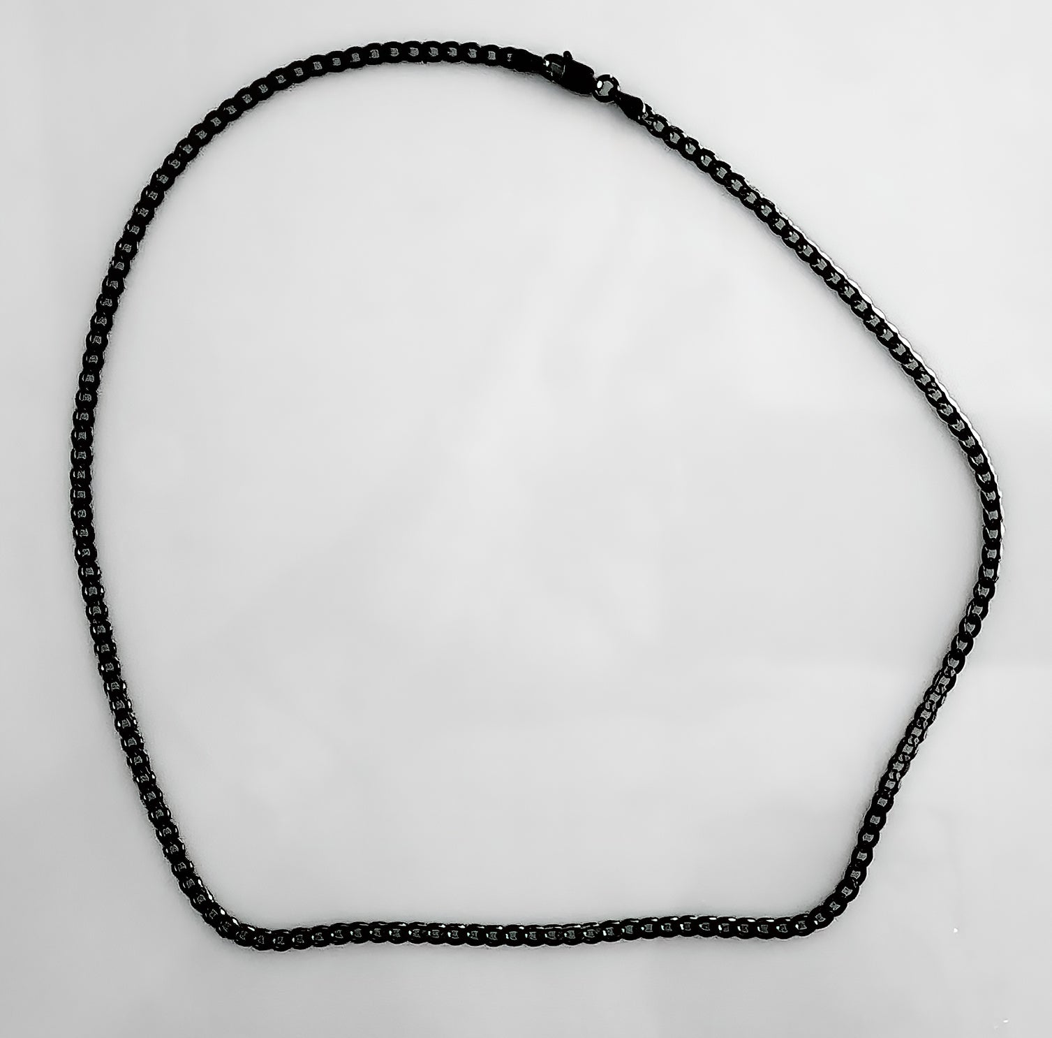 Black Rhodium Curb Chain