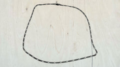 Black Rhodium Figaro Chain