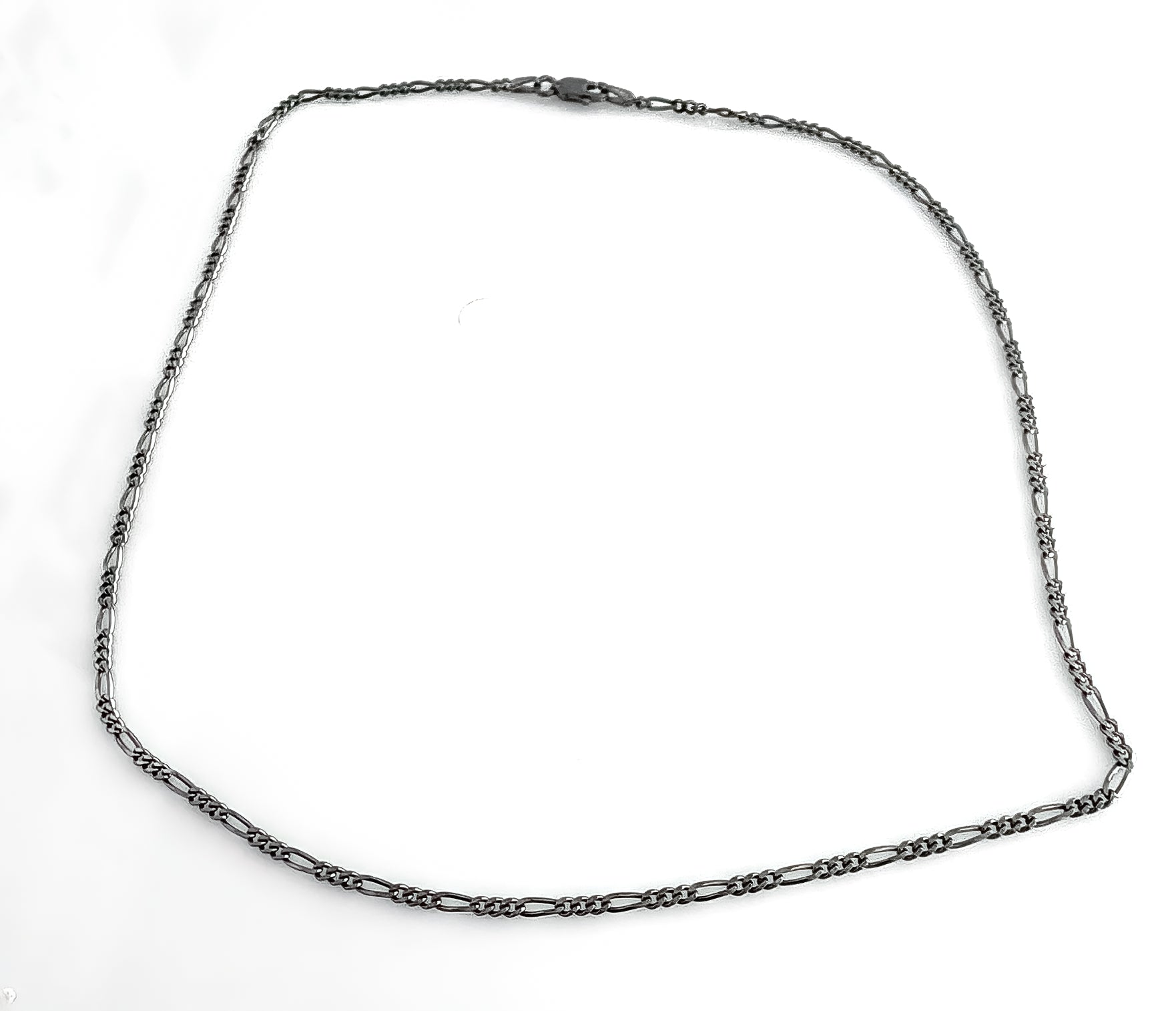 Black Rhodium Figaro Chain