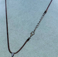 Tigers Eye Gemstone Cross Necklace 1.6 inch Cross Free Shipping (4381817700446)