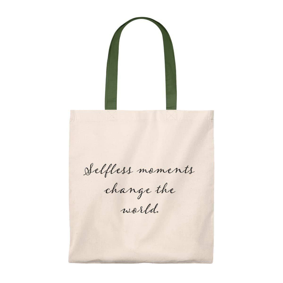 Tote Bag - Vintage- Selfless Moments Change the World Bags (3157075296356)