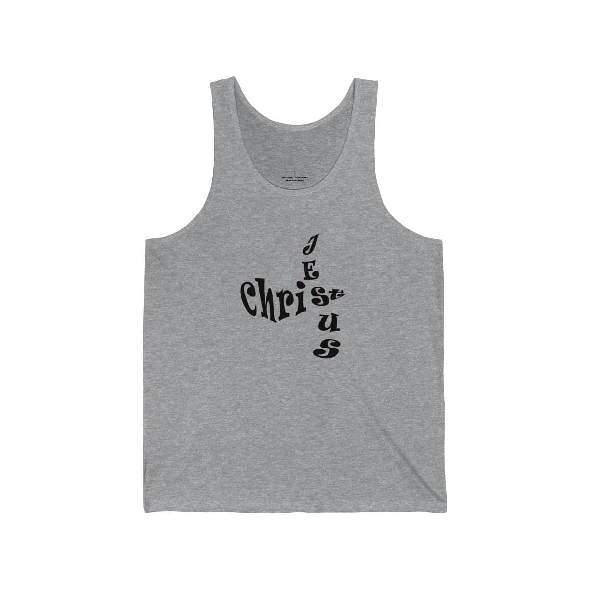 Bella & Canvas 3480 Jersey Tank "Jesus Christ" in 17 Colors and 6 Sizes (3556781949028)