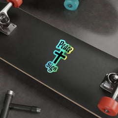 Holographic Die-cut Stickers "Peace Sign"