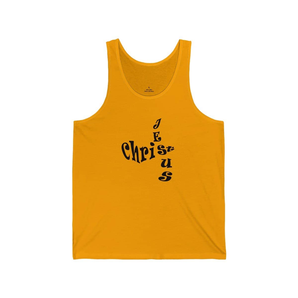 Bella & Canvas 3480 Jersey Tank "Jesus Christ" in 17 Colors and 6 Sizes (3556781949028)