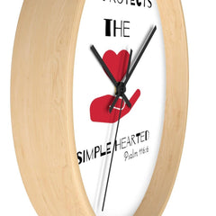 Wall Clock "God Protects the Simple Hearted" (3329333198948)