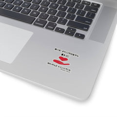 Kiss-Cut Stickers "God Protects the Simple Hearted" White or Transparent Background in 4 Sizes (3506861310052)