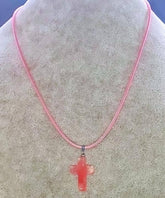 Cherry Quartz Gemstone Necklace (4545589510238)