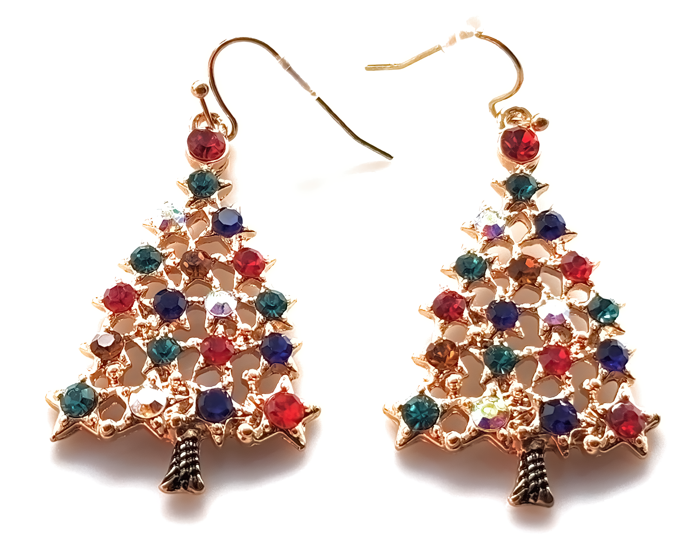christmas tree earrings