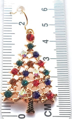 christmas tree earrings