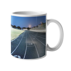 Quarter Mile Track White Ceramic Mug (11oz or 15oz) Mug (3063113941092)