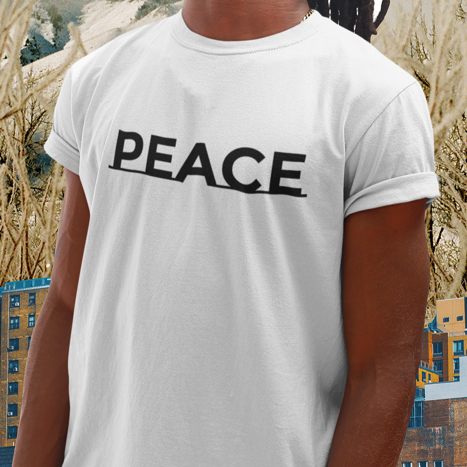 Bella & Canvas Short Sleeve Tee "Peace" black font b (4771810312286)