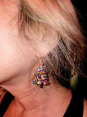 Colorful Christmas Tree Earrings