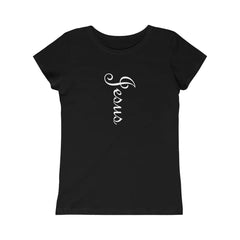 Girls Princess Tee "Jesus" in 5 Colors and 5 Sizes (4334978728030)
