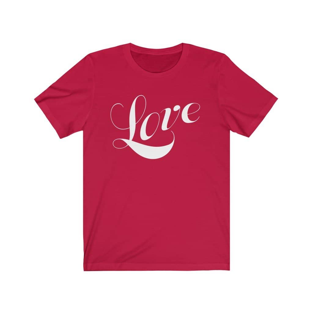 Bella & Canvas Short Sleeve Tee "Love" (4734351442014)