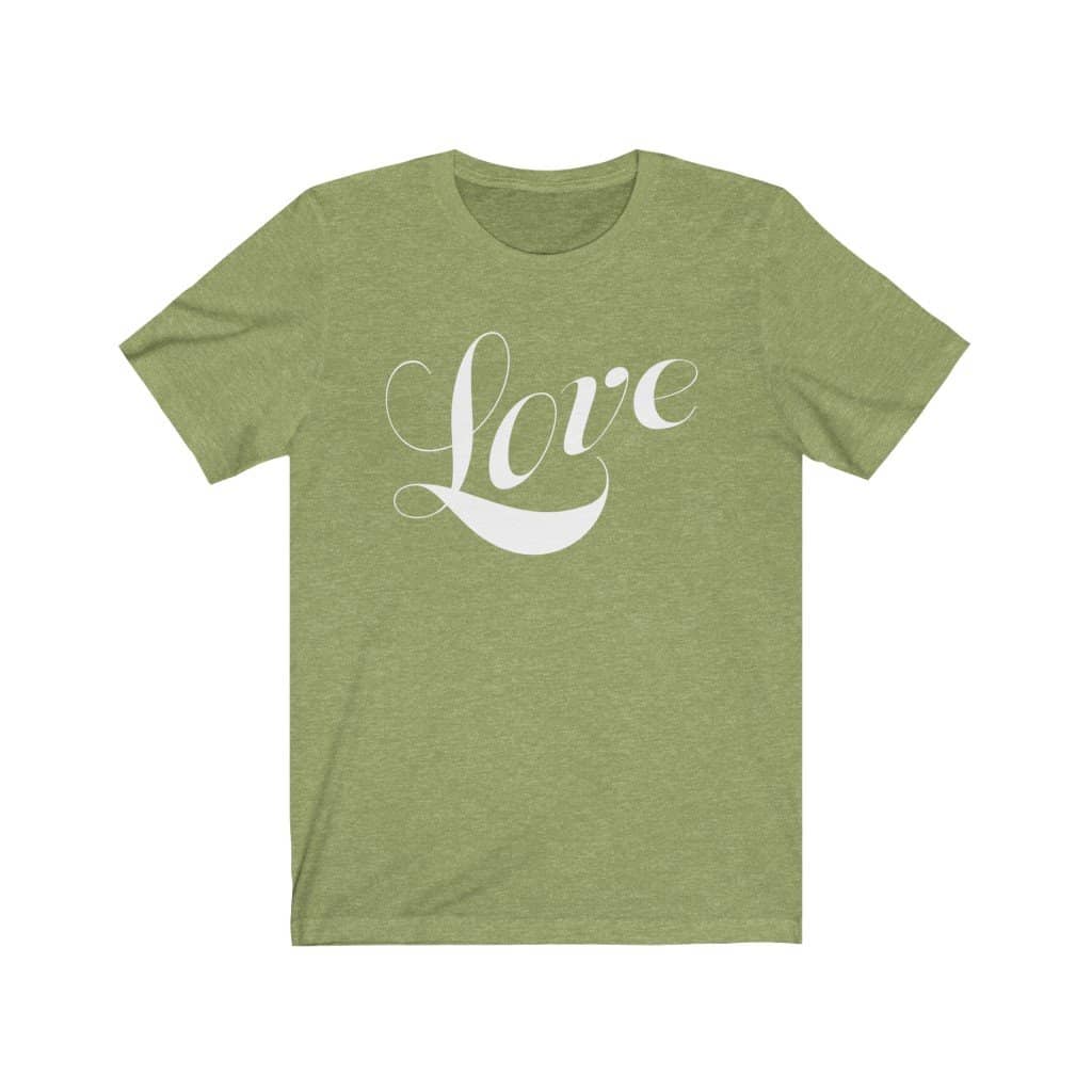 Bella & Canvas Short Sleeve Tee "Love" (4734351442014)