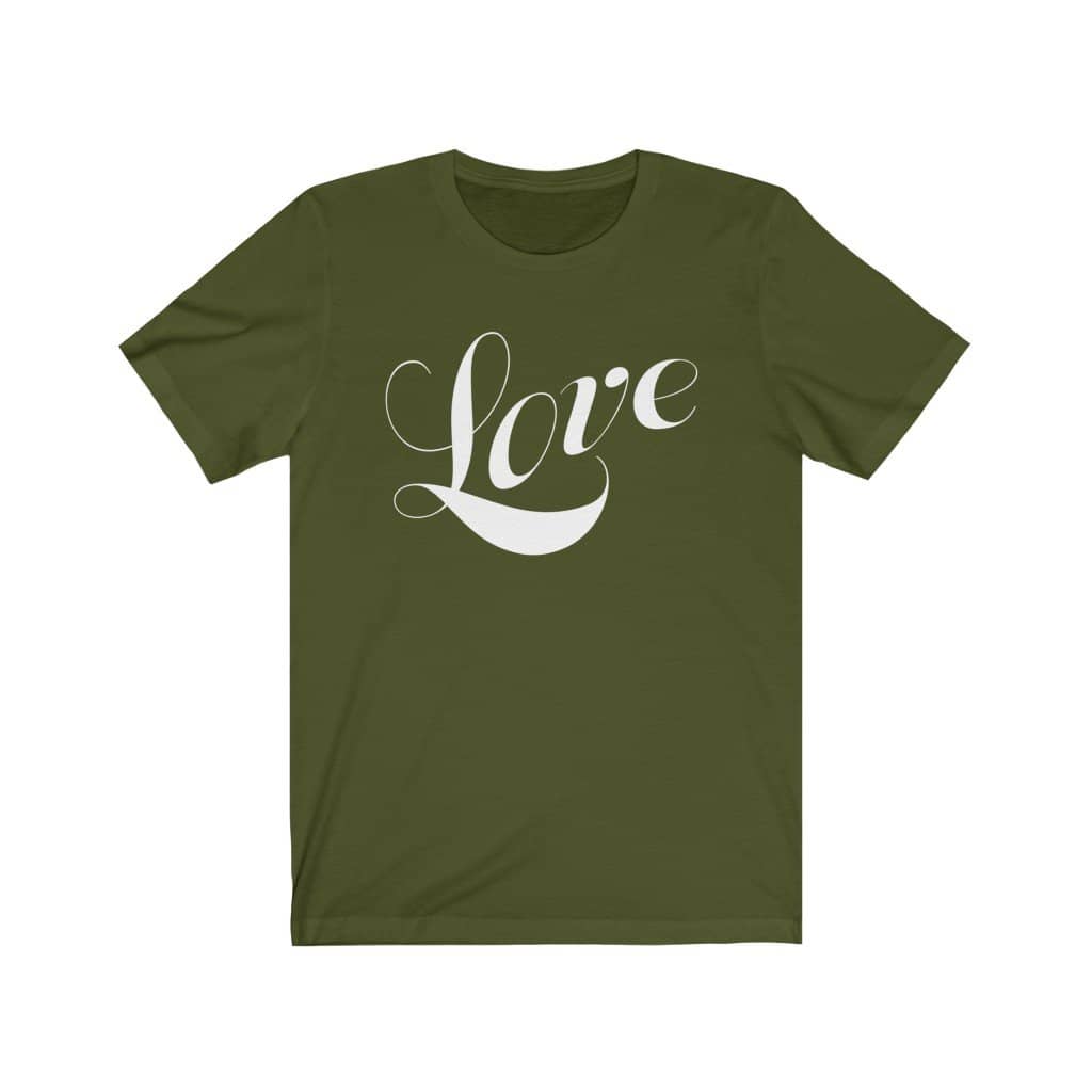 Bella & Canvas Short Sleeve Tee "Love" (4734351442014)