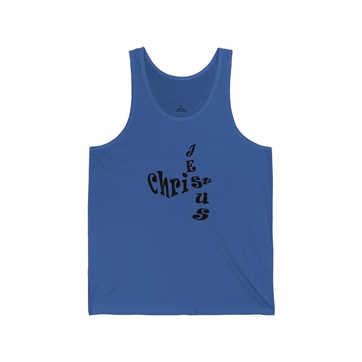 Bella & Canvas 3480 Jersey Tank "Jesus Christ" in 17 Colors and 6 Sizes (3556781949028)