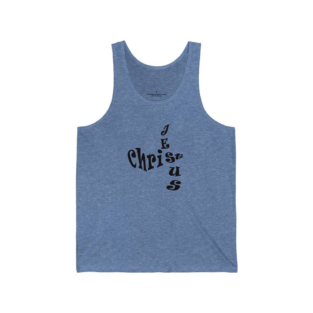 Bella & Canvas 3480 Jersey Tank "Jesus Christ" in 17 Colors and 6 Sizes (3556781949028)