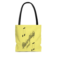 AOP Tote Bag "Made to Worship" in 3 Sizes (3509995339876)